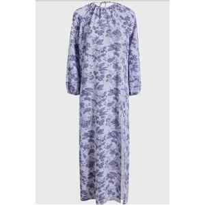 Hill House Home Simone Dress Tonal Floral Low Back Tie Maxi Size
